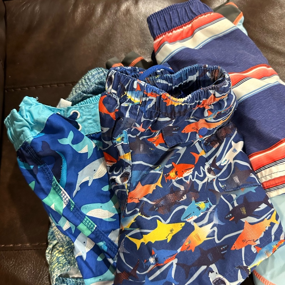 Colorful Kids' Swim Trunks Set